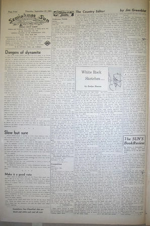The Semiahmoo Sun and White Rock Weekly, September 27, 1951 (Page 4)