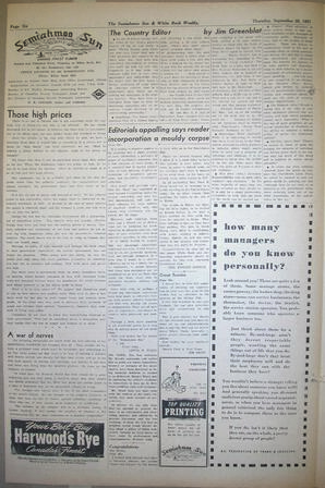 The Semiahmoo Sun and White Rock Weekly, September 20, 1951 (Page 6)
