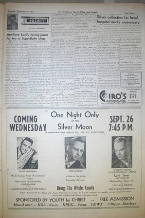The Semiahmoo Sun and White Rock Weekly, September 20, 1951 (Page 3)