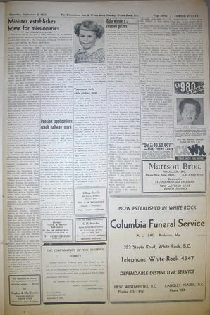 The Semiahmoo Sun and White Rock Weekly, September 06, 1951 (Page 7)