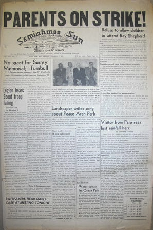 The Semiahmoo Sun and White Rock Weekly, September 06, 1951 (Page 1)