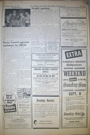 The Semiahmoo Sun and White Rock Weekly, August 30, 1951 (Page 7)