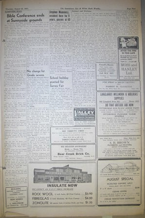 The Semiahmoo Sun and White Rock Weekly, August 23, 1951 (Page 9)