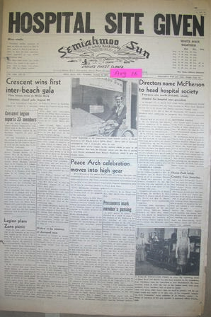 The Semiahmoo Sun and White Rock Weekly, August 16, 1951 (Page 1)