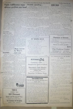 The Semiahmoo Sun and White Rock Weekly, August 09, 1951 (Page 12)