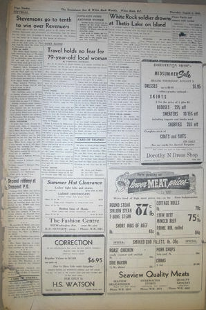The Semiahmoo Sun and White Rock Weekly, August 02, 1951 (Page 12)