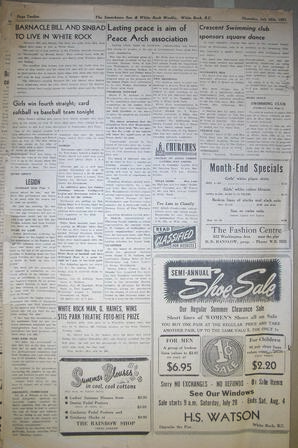 The Semiahmoo Sun and White Rock Weekly, July 26, 1951 (Page 12)