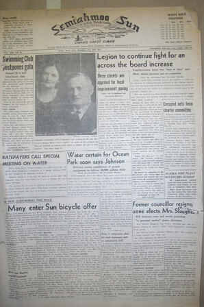 The Semiahmoo Sun and White Rock Weekly, July 26, 1951 (Page 1)