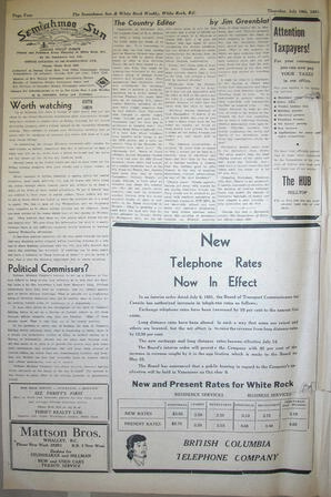 The Semiahmoo Sun and White Rock Weekly, July 19, 1951 (Page 4)