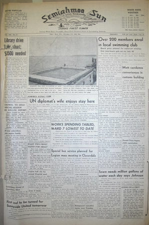 The Semiahmoo Sun and White Rock Weekly, July 19, 1951 (Page 1)