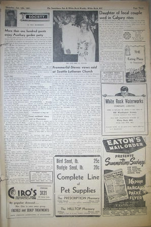 The Semiahmoo Sun and White Rock Weekly, July 12, 1951 (Page 3)