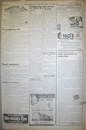 The Semiahmoo Sun and White Rock Weekly, July 05, 1951 (Page 2)