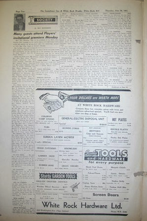 The Semiahmoo Sun and White Rock Weekly, June 28, 1951 (Page 2)