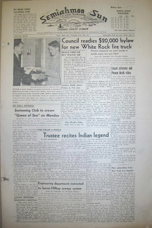 The Semiahmoo Sun and White Rock Weekly, June 28, 1951 (Page 1)