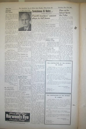 The Semiahmoo Sun and White Rock Weekly, May 17, 1951 (Page 2)