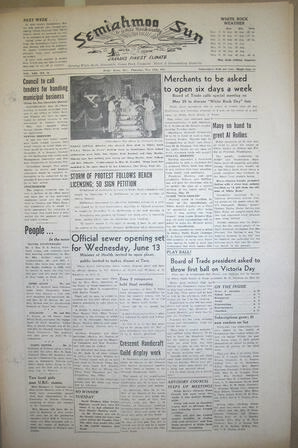 The Semiahmoo Sun and White Rock Weekly, May 17, 1951 (Page 1)