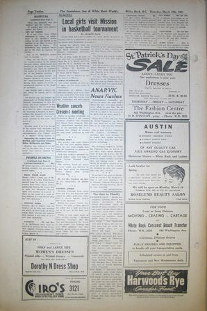 The Semiahmoo Sun and White Rock Weekly, March 15, 1951 (Page 12)