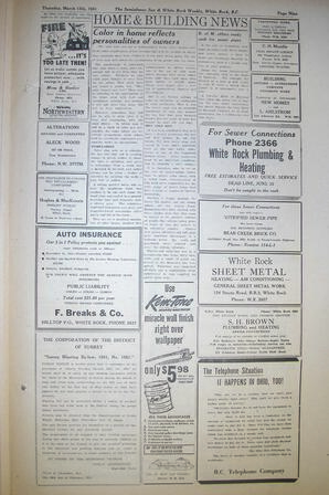 The Semiahmoo Sun and White Rock Weekly, March 15, 1951 (Page 9)