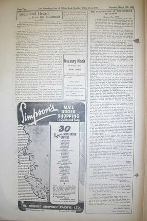 The Semiahmoo Sun and White Rock Weekly, March 15, 1951 (Page 2)
