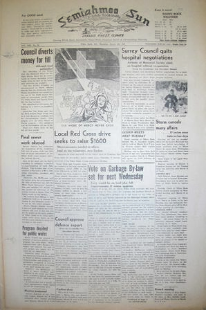 The Semiahmoo Sun and White Rock Weekly, March 08, 1951 (Page 1)