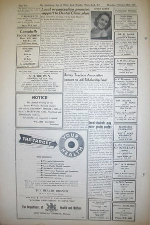The Semiahmoo Sun and White Rock Weekly, February 22, 1951 (Page 10)