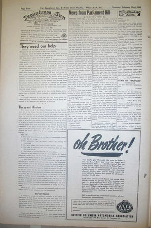 The Semiahmoo Sun and White Rock Weekly, February 22, 1951 (Page 4)