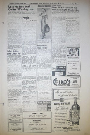 The Semiahmoo Sun and White Rock Weekly, February 22, 1951 (Page 3)