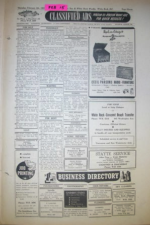 The Semiahmoo Sun and White Rock Weekly, February 15, 1951 (Page 11)