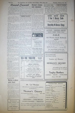 The Semiahmoo Sun and White Rock Weekly, February 08, 1951 (Page 10)