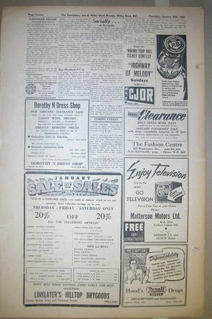 The Semiahmoo Sun and White Rock Weekly, January 25, 1951 (Page 12)