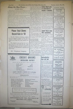 The Semiahmoo Sun and White Rock Weekly, January 18, 1951 (Page 8)