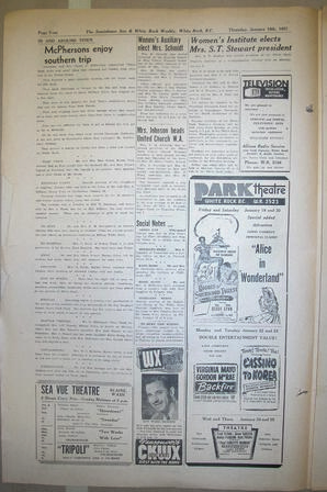 The Semiahmoo Sun and White Rock Weekly, January 18, 1951 (Page 4)