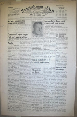 The Semiahmoo Sun and White Rock Weekly, January 18, 1951 (Page 1)