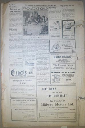The Semiahmoo Sun and White Rock Weekly, December 29, 1950 (Page 12)