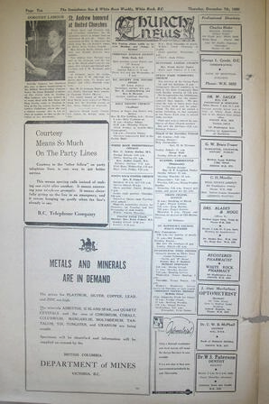 The Semiahmoo Sun and White Rock Weekly, December 07, 1950 (Page 10)