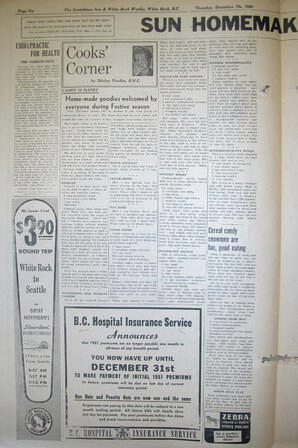 The Semiahmoo Sun and White Rock Weekly, December 07, 1950 (Page 6)