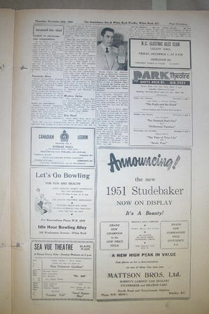 The Semiahmoo Sun and White Rock Weekly, November 30, 1950 (Page 17)