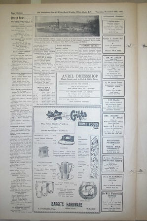 The Semiahmoo Sun and White Rock Weekly, November 30, 1950 (Page 16)