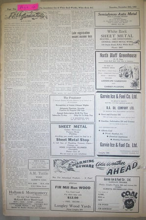 The Semiahmoo Sun and White Rock Weekly, November 30, 1950 (Page 12)