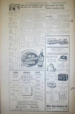 The Semiahmoo Sun and White Rock Weekly, November 30, 1950 (Page 2)