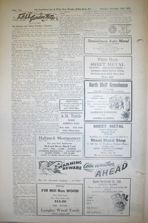 The Semiahmoo Sun and White Rock Weekly, November 23, 1950 (Page 10)