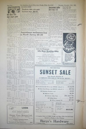 The Semiahmoo Sun and White Rock Weekly, November 23, 1950 (Page 2)