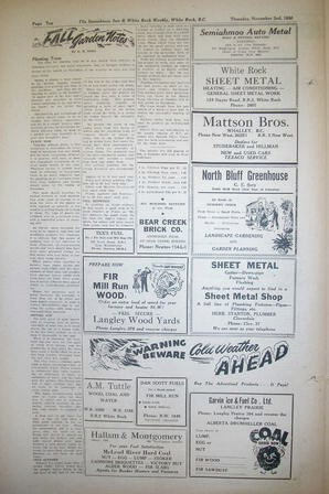 The Semiahmoo Sun and White Rock Weekly, November 02, 1950 (Page 10)