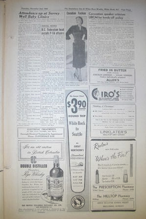 The Semiahmoo Sun and White Rock Weekly, November 02, 1950 (Page 3)