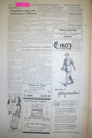 The Semiahmoo Sun and White Rock Weekly, October 19, 1950 (Page 12)