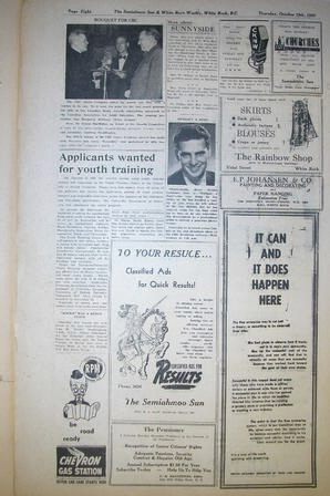The Semiahmoo Sun and White Rock Weekly, October 19, 1950 (Page 8)