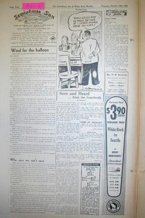 The Semiahmoo Sun and White Rock Weekly, October 19, 1950 (Page 6)