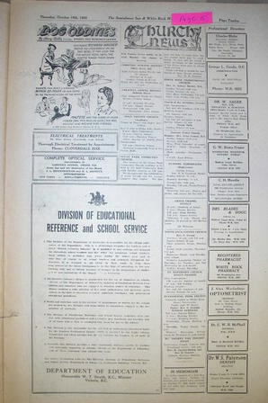 The Semiahmoo Sun and White Rock Weekly, October 19, 1950 (Page 5)