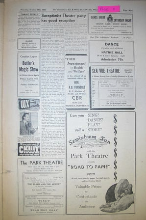 The Semiahmoo Sun and White Rock Weekly, October 19, 1950 (Page 3)