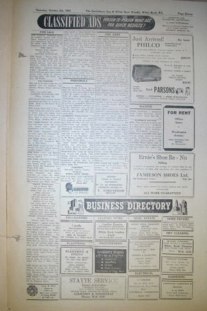 The Semiahmoo Sun and White Rock Weekly, October 05, 1950 (Page 11)